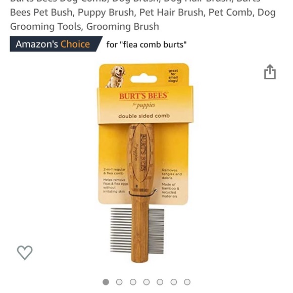 2 in 1 dog flea comb by Burt’s Bees - Picture 3 of 5